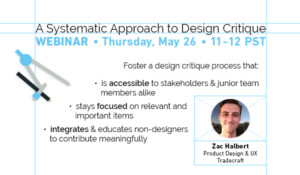 Systematic Approach to Design Critique webinar