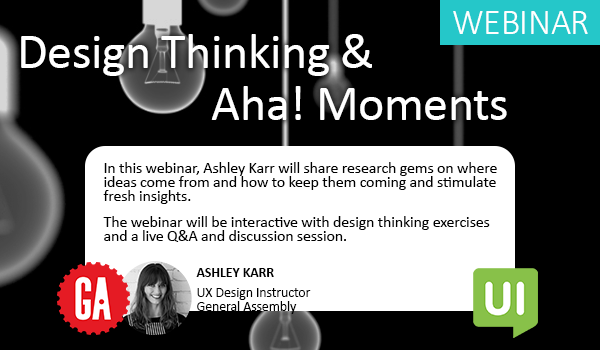 Design Thinking and Aha Moments webinar