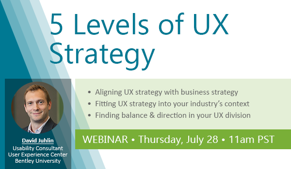 Levels of UX Strategy webinar