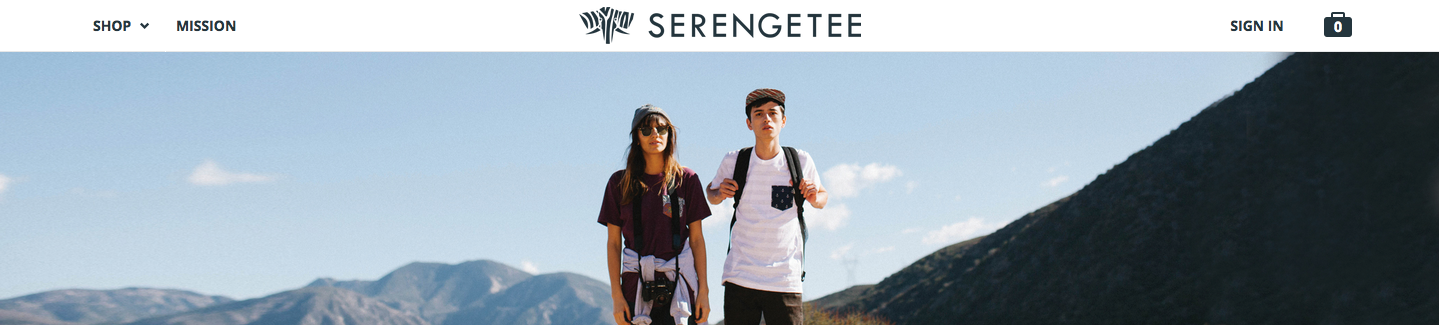 Banner from Serengetee's website