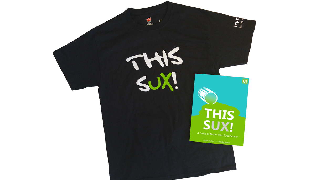 This SUX! t-shirt and book