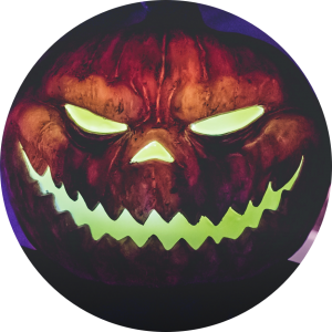 A spooky pumpkin-headed man