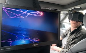 TryMyUI Co-Founder Tim Rotolo experiences Mercedes' Lucid Dreams VR