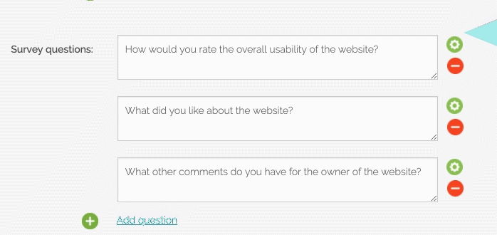 survey questions example of new slider rating type TryMyUI Blog