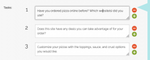 Writing the task script for the competitive user test