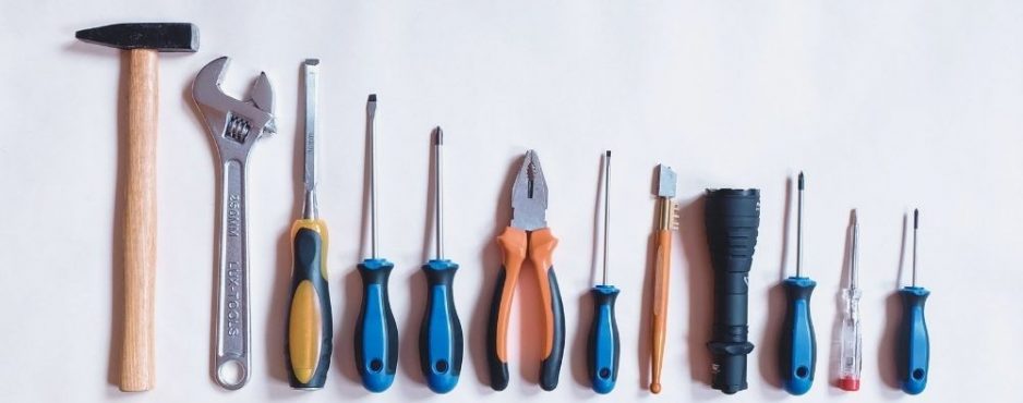 tools use flat lay