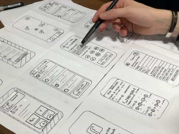 prototype wireframes mobile app