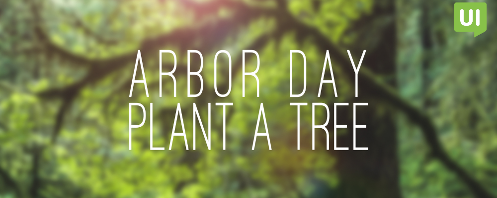 ux design arbor day case study with text "arbor day plant a tree"