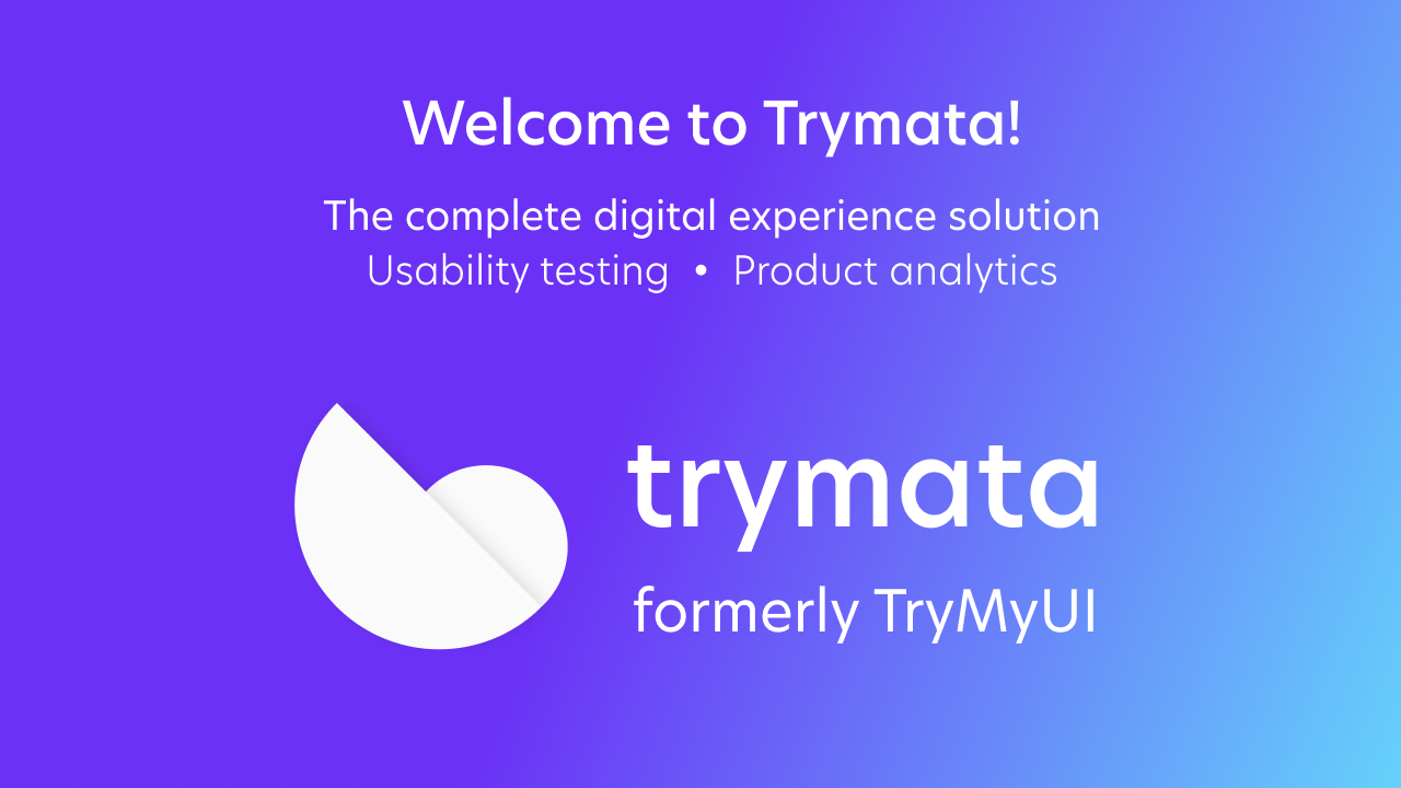 Announcement image - TryMyUI rebrands to Trymata