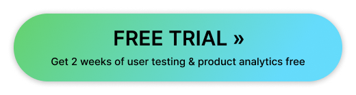 Trymata user testing & product analytics free trial button