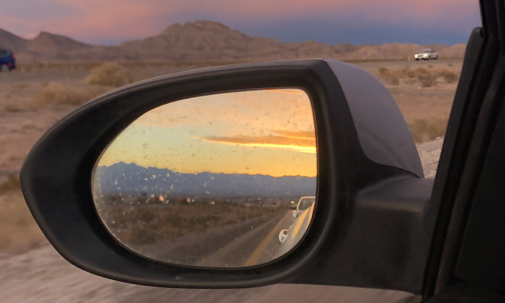 Looking in the rear-view mirror