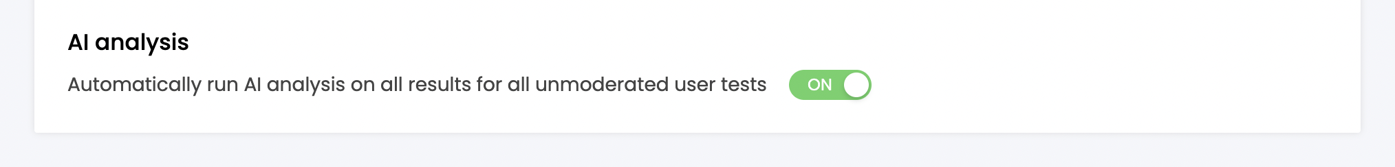Organization controls for Trymata's AI insights feature